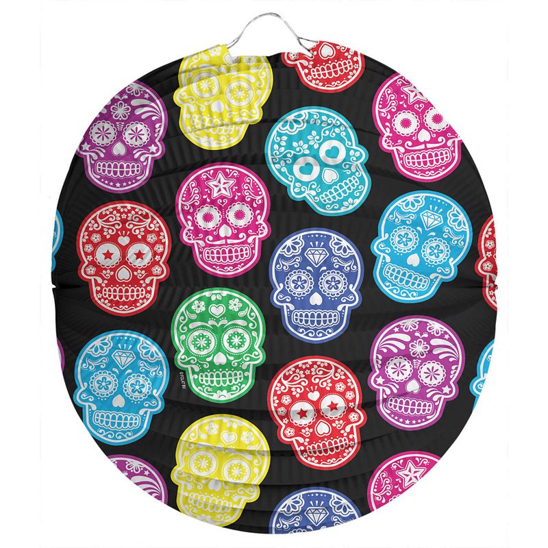 Foto van Lampion 22 cm day of the dead