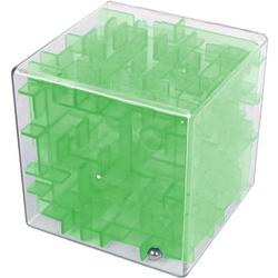Foto van Brain games hersenkraker magic cube doolhof junior 7 cm groen