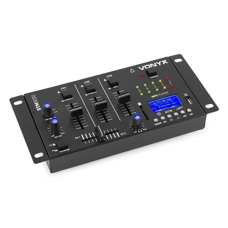 Foto van Vonyx stm3030 3-kanaals mixer met usb en bluetooth