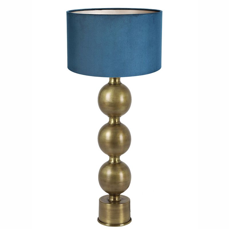 Foto van Light & living jadey tafellamp blauw