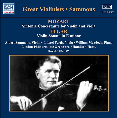 Foto van Great violinists: sammons - cd (0636943195727)