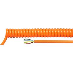 Foto van Helukabel 85277 spiraalkabel h05bq-f 1000 mm / 4000 mm 5 g 0.75 mm² oranje 1 stuk(s)