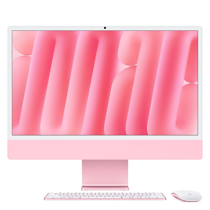 Foto van Apple imac 24 (2024) m4 (8 core cpu/8 core gpu) 16gb/256gb all-in-one pc roze