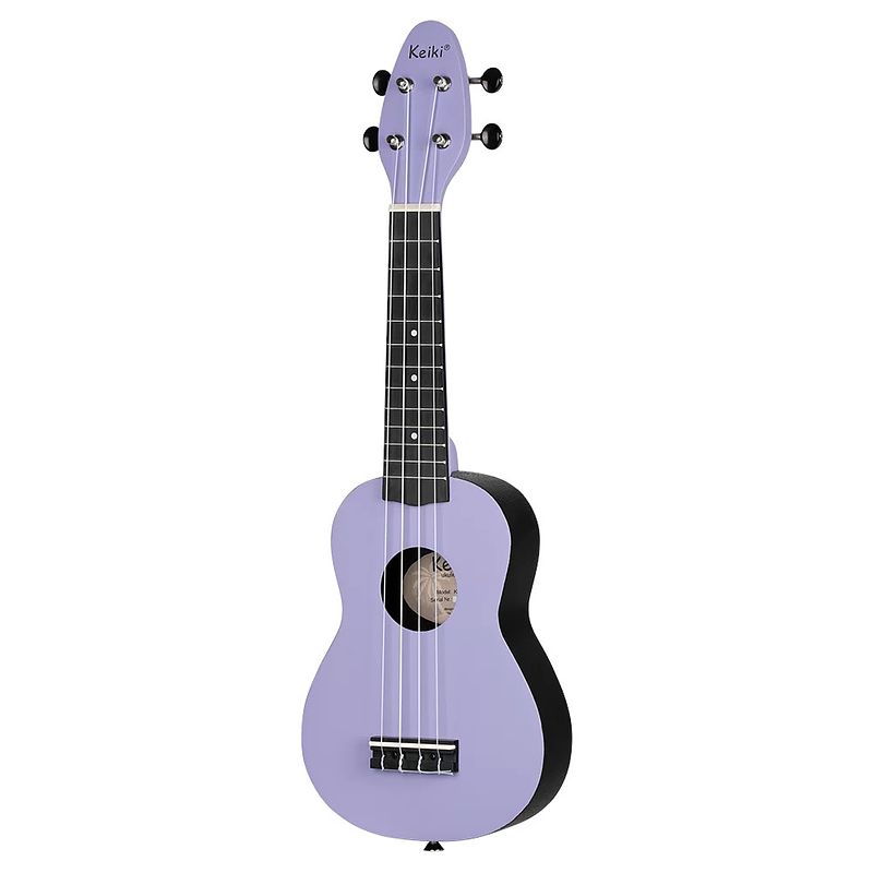 Foto van Ortega keiki k2-laf soprano size ukulele lavender field sopraan ukelele set