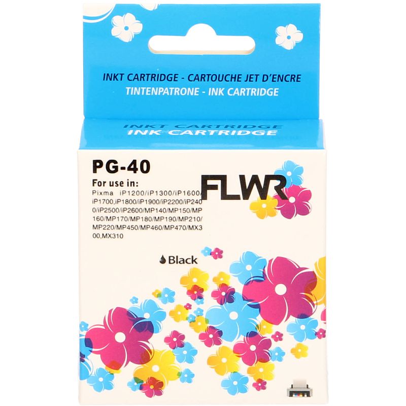 Foto van Flwr canon pg-40 zwart cartridge