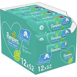 Foto van Pampers fresh clean babydoekjes 12 verpakkingen = 624 doekjes bij jumbo