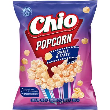 Foto van 2 voor € 2,75 | chio popcorn sweet & salty 150g aanbieding bij jumbo