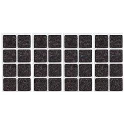 Foto van 32x zwarte meubelviltjes/antislip stickers 2,5 cm - meubelviltjes