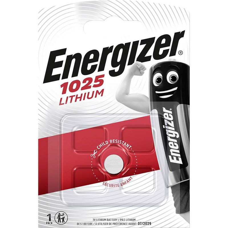 Foto van Energizer batterij knoopcel lithium 3v cr1025 per stuk