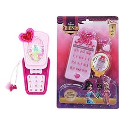 Foto van Toi-toys prinsessen telefoon met licht en geluid roze