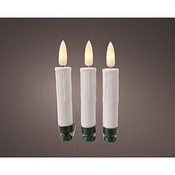 Foto van Lumineo - led candlebo d2h10 cm creme/wit 10st kerstverlichting
