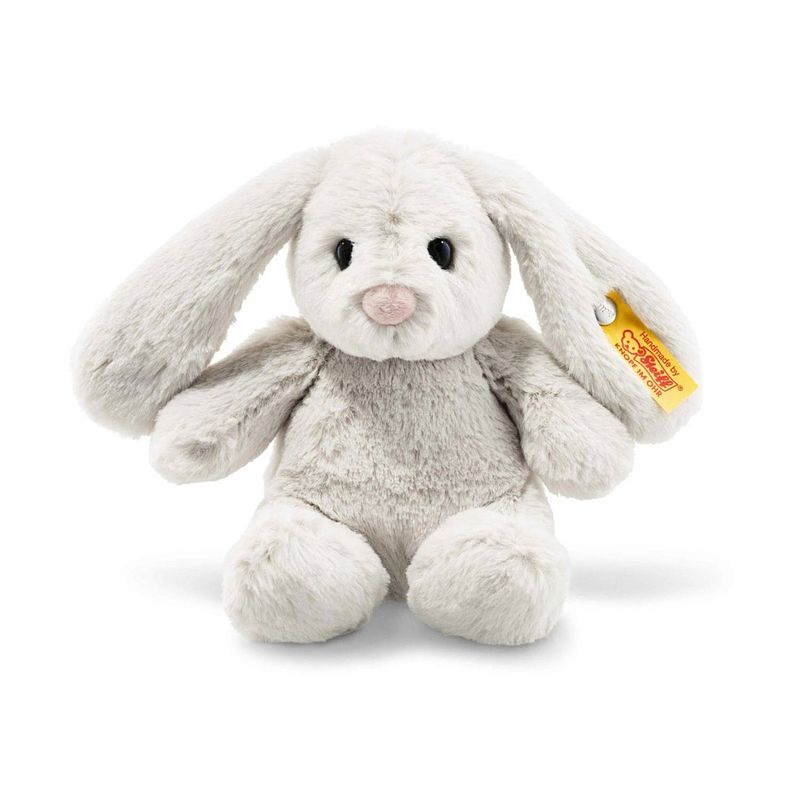 Foto van Steiff knuffel soft cuddly friends konijn hoppie, lichtgrijs