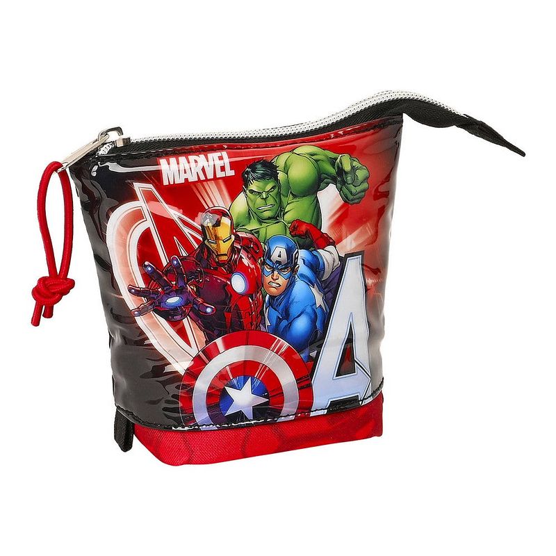 Foto van Potloodetui the avengers infinity rood zwart (8 x 19 x 6 cm)