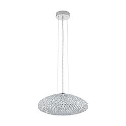 Foto van Eglo clemente - hanglamp - 3 lichts - ø540mm. - chroom - helder