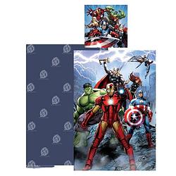 Foto van Marvel avengers dekbedovertrek hero - eenpersoons - 140 x 200 cm - katoen