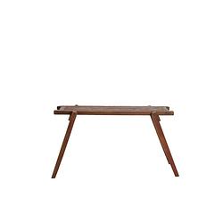 Foto van Light&living side table 140x40x80 cm military hout bruin