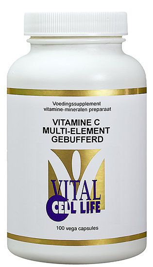 Foto van Vital cell life vitamine c multi-element gebufferd capsules