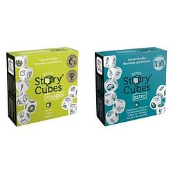 Foto van Spellenbundel - dobbelspel - 2 stuks - rory's story cubes voyages & astro