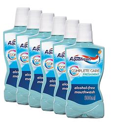 Foto van Aquafresh complete care fresh mint mondwater - voor frisse adem - multiverpakking