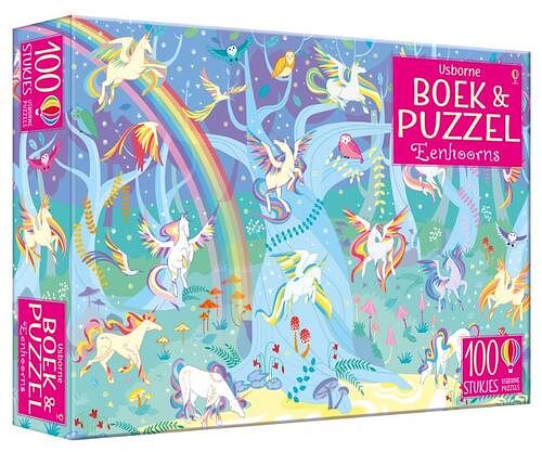 Foto van Boek & puzzel eenhoorns - puzzel;puzzel (9781474974219)