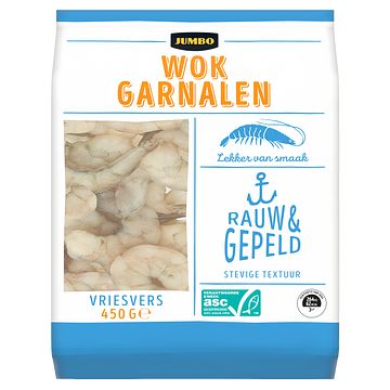 Foto van Jumbo wokgarnalen asc 450g