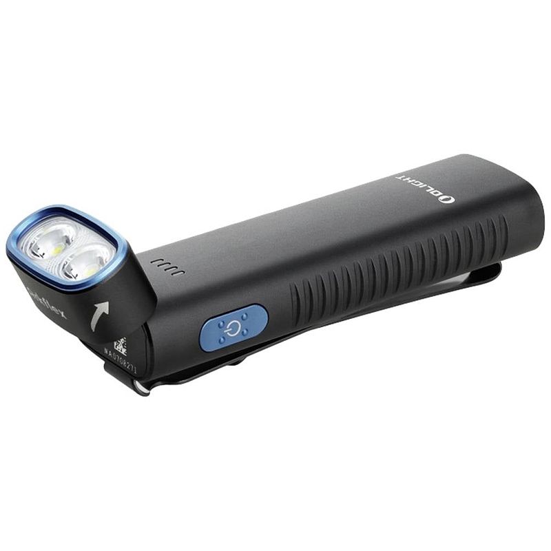 Foto van Olight arkflex zaklamp werkt op een accu led met stroboscoopfunctie 1000 lm 101 g