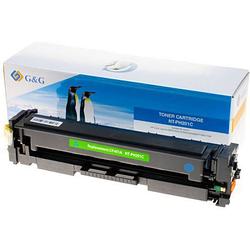 Foto van G&g tonercassette vervangt hp 201a, cf401a cyaan 1400 bladzijden compatibel toner