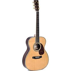 Foto van Sigma guitars 000t-42 aging toner gloss akoestische westerngitaar met softshell case