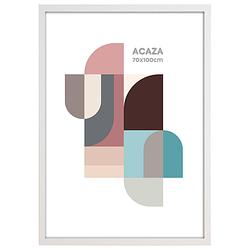 Foto van Acaza poster lijst, grote kader voor foto'ss of posters van 70 x 100 cm, mdf hout, witte rand