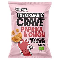 Foto van The organic crave protein chips paprika & onion 30g bij jumbo