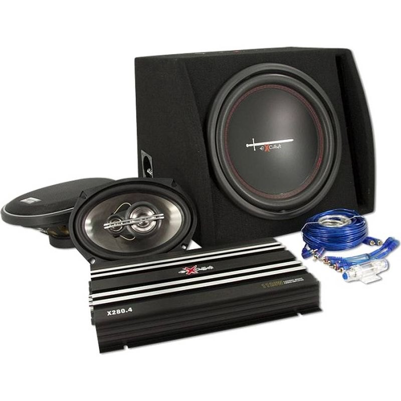 Foto van Excalibur speakerset total package 2 zwart