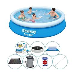 Foto van Bestway fast set rond 366x76 cm - zwembad comfort pakket