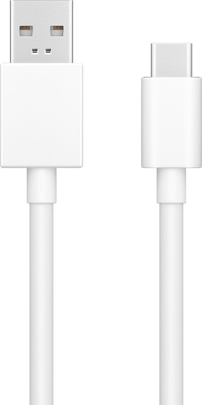 Foto van Oppo usb a naar usb c kabel 1m kunststof wit