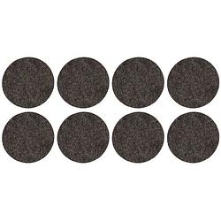 Foto van 48x zwarte meubelviltjes/antislip stickers 2,6 cm - meubelviltjes