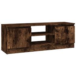 Foto van The living store tv-kast classic - gerookt eiken - 102 x 30 x 36 cm