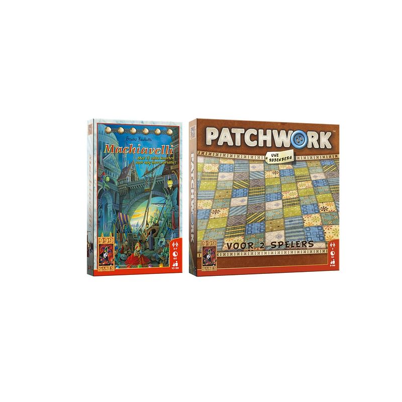 Foto van Spellenbundel - bordspel - 2 stuks - machiavelli & patchwork