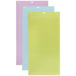 Foto van Cricut explore/maker lightgrip/standardgrip/stronggrip (30.5 x 61 cm) 3-pack snijmat lila, blauw, geel