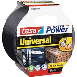 Foto van Tesa extra power universal - tape - 10 m x 50 mm - zwart