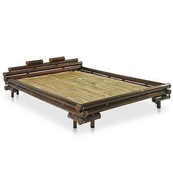 Foto van Vidaxl bedframe bamboe donkerbruin 140x200 cm