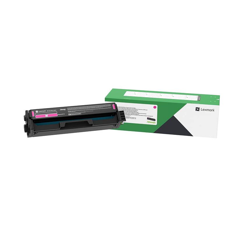 Foto van Lexmark recycling toner c/mc3426 c342xm0 origineel magenta 4500 bladzijden