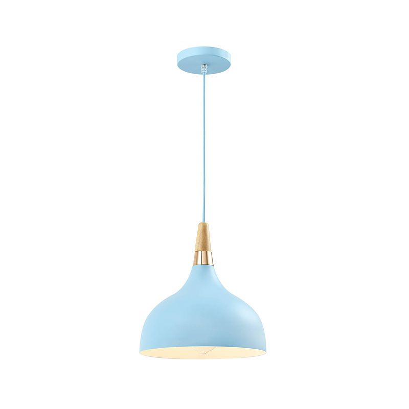 Foto van Quvio hanglamp rond blauw - quv5136l-blue