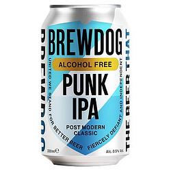 Foto van Brewdog punk ipa alcoholvrij 0.5% blik 330ml bij jumbo