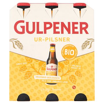 Foto van Gulpener pils bio fles 6 x 300ml bij jumbo