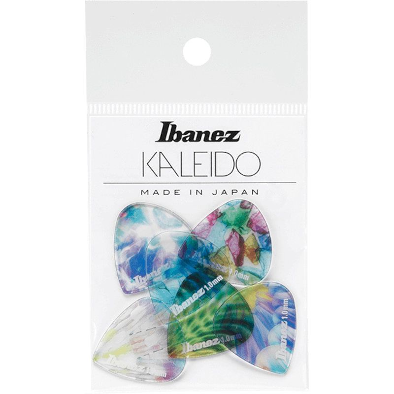 Foto van Ibanez pcp16h-c2 kaleido plectrums 6-pack 1mm heavy teardrop