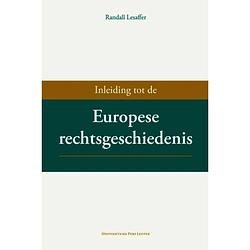 Foto van Inleiding tot de europese rechtsgeschiedenis