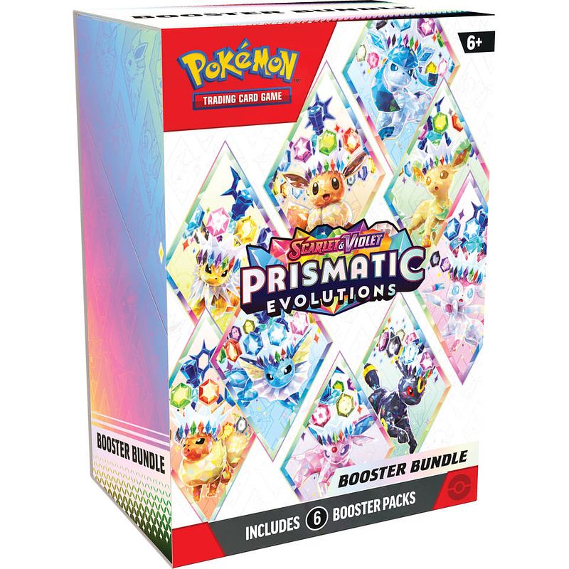 Foto van Pokémon tcg scarlet & violet prismatic evolutions booster bundel