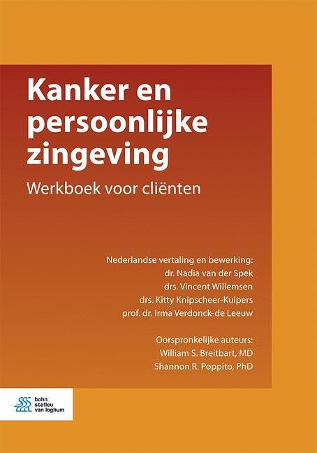 Foto van Kanker en persoonlijke zingeving - irma verdonck-de leeuw - paperback (9789036818209)