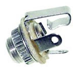 Foto van Tru components 1559801 jackplug 3.5 mm bus, inbouw aantal polen: 2 mono zilver 1 stuk(s)