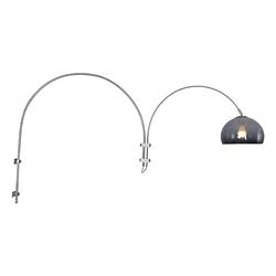 Foto van Moderne wandlamp - steinhauer - kunststof - modern - e27 - l: 39cm - voor binnen - woonkamer - eetkamer - zilver