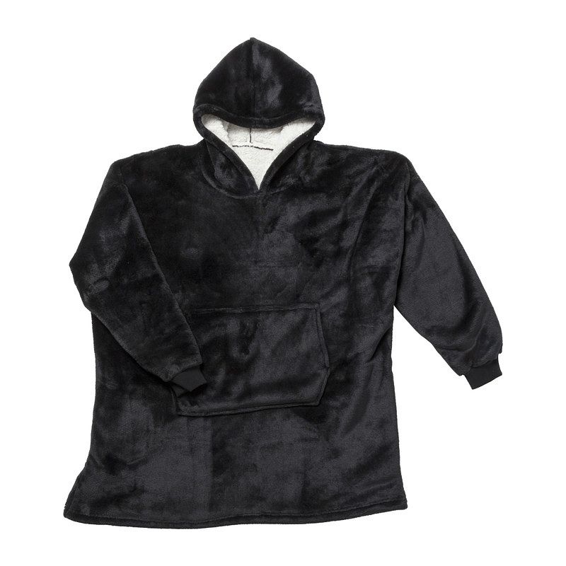 Foto van Oversized hoodie - zwart - one size